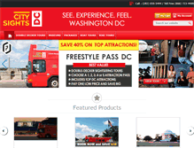 Tablet Screenshot of citysightsdc.com
